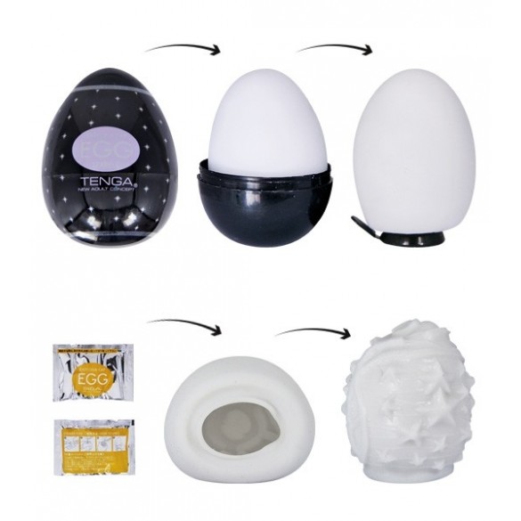 Huevo Masturbador Tenga Negro